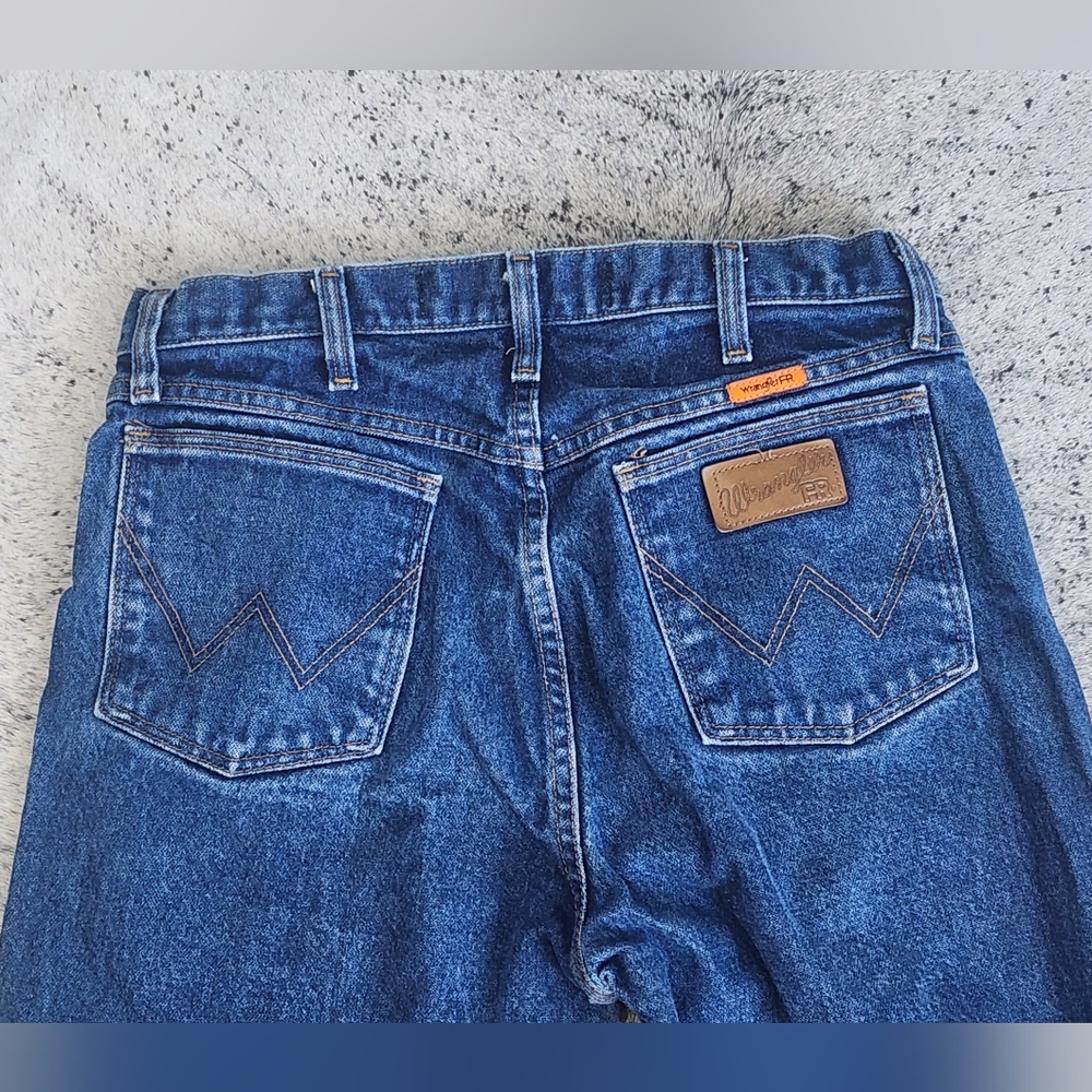 SOLD!!!Wrangler 13 Original FR Men’s Blue Denim Jeans - Picture 5 of 7